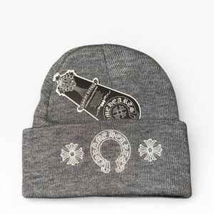 Chrome Hearts Gray Beanie